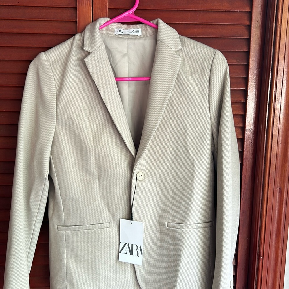 Zara blazer Tan Sz 11-12